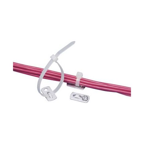PANDUIT CABLE TIE MOUNT EMBASE POUR ATTACHE-CÂBLES VISSABLE, À RIVETER MBMS-S10-CY PLAGE DE Ø DU FAISCEAU 127 MM (MAX) INCOLORE