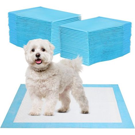 100 alèses absorbantes pour chiens (33 x 45 cm), couches extra épaisses, super absorbantes, anti-fuites et résistantes. Produits de soin pour animaux de compagnie. (1/5)