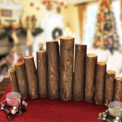 Steccato In Legno Palisade Misure Prodotto 26 X 45 X 5 Cm Decorazioni Natalizie (1/2)