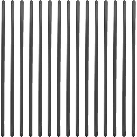 Balustres de jardin, alliage d'aluminium, construction résistante à la rouille, Droit 820mm - 50PCs (1/2)