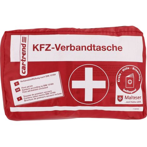 Cartrend KFZ-Verbandtasche rot Verbandskasten