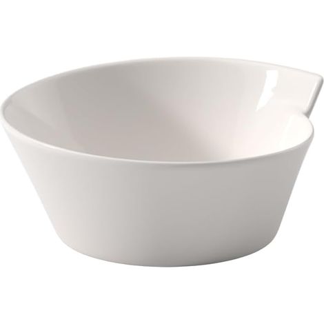 1 Coupelle, Formes ondulées, Porcelaine Premium, Blanc, Pour soupes et desserts (1/4)