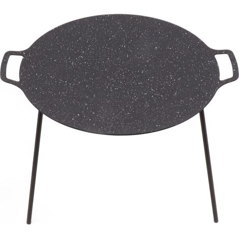 Poêle à griller ronde à 6 couches de revêtement, 2 poignées, plaque de cuisson en pierre médicale, hauteur 30 cm, pour four, 14,2 pouces (1/5)