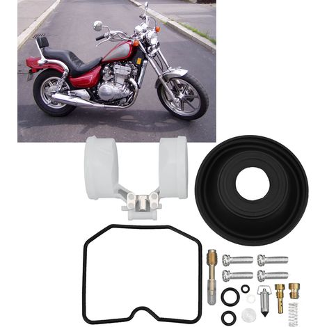 Pièces détachées pour moto (2 jeux) et kit de réparation de carburateur pour Kawasaki Vulcan 500 EN500 1991-1995 (1/5)
