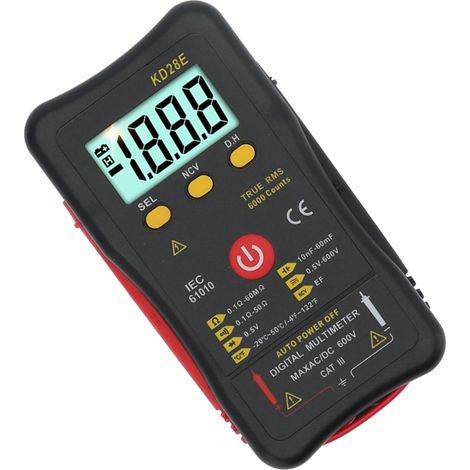 KD28E Multifunktions-Digitalmultimeter, tragbarer intelligenter Spannungsprüfer, True-RMS-Messung, Datenhaltefunktion, berührungslose Erkennung, AC/DC-Voltmeter. (1/5)
