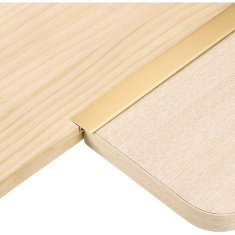 4 x 2,9 pieds x 0,79" Profilés de Transition en T, Alliage Aluminium pour Jonctions de Sols Vinyle Parquet Carrelage Interstices, Or (1/5)