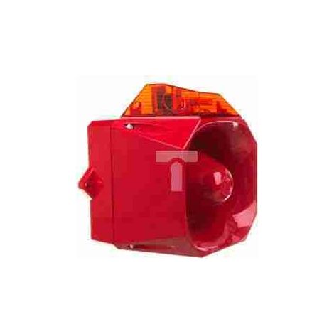7051111FUL-0128X - ASSERTA MIDI SIRENA ROSSA 110DB LAMP.ROSSO