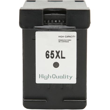 Cartouche d'encre de remplacement pour imprimante HP Envy 5055, 5052, 5010, DeskJet 3755, 2600, 3752, 2652, 2655, 2622, AMP 100 H 65XLBK, noire (1/5)