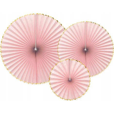 Deliciosas rosetas decorativas, color rosa claro (1 paquete / 3 uds.) (1/5)