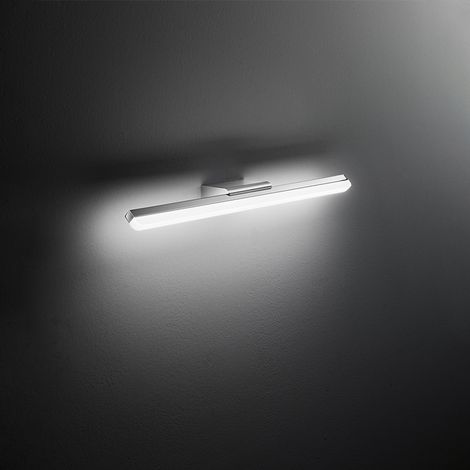 Applique Contemporanea Bold Metallo Cromo Acrilico Led 20W 4000K (1/2)