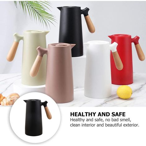 Bouilloire domestique à isolation thermique de grande capacité (noire, 1L) 1 pièce (1/2)