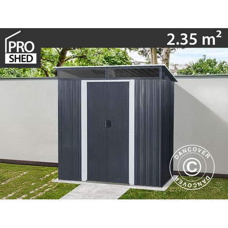 Abri de jardin avec puits de lumière 1,95x1,21x1,96m, 2,35m²,