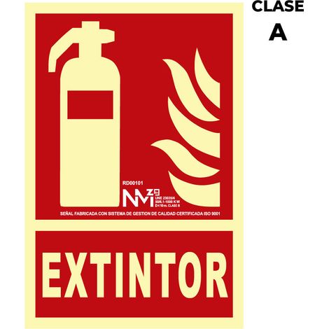 Panneau Extincteur Classe A Signalisation Extincteur Pvc 1mm - Normaluz (1/3)