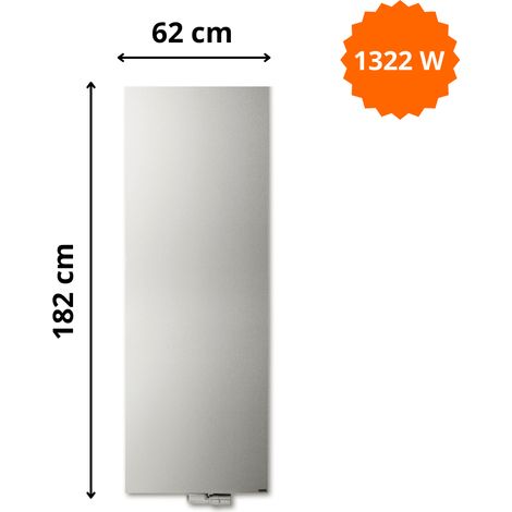 Radiateur acier H. 182 x L. 62 cm Niva vertical N1L1 laqué Vasco (1/5)