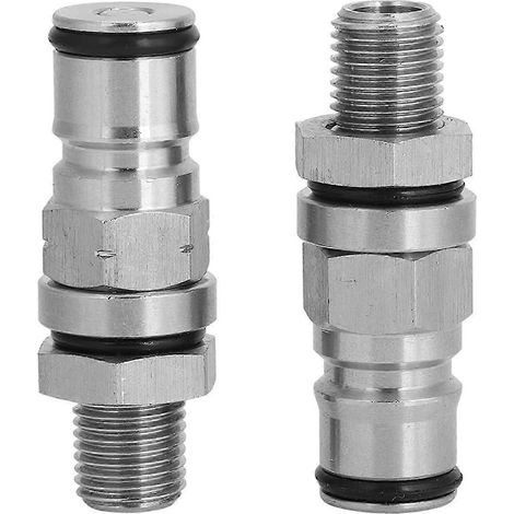 Lot de 2 vannes à gaz, accessoires pratiques pour la bière, vannes à liquide, faciles à installer, bornes à verrouillage à bille, équipement pour la bière (1/5)