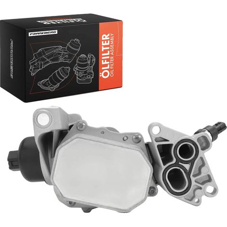 Refroidisseur d'huile, aluminium de haute qualité, 50 x 30 x 20 cm, Compatible avec Renault Master II, refroidi par eau, comprend le boîtier de filtre à huile (1/5)