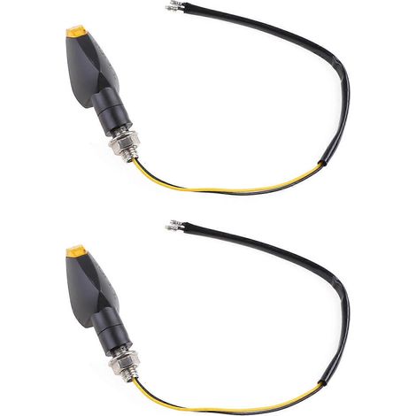 Clignotants LED pour moto, feu de position orange (1/5)