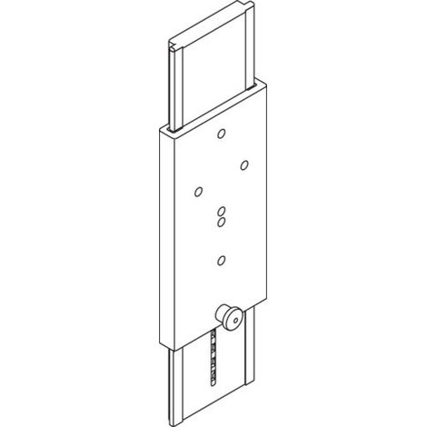 HEWI 950.50.10260 DX Plaque réglable en hauteur (1/2)