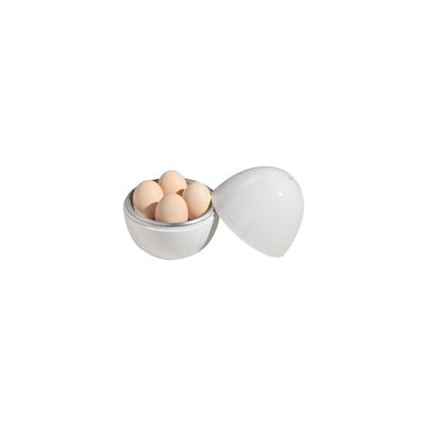 Cuiseur à œufs en aluminium – Cuiseur à œufs pour micro-ondes Appareil portable pour faire bouillir les œufs à la coque, cuiseur à œufs durs et doux, ustensile de cuisine pour une cuisson rapide des (1/5)