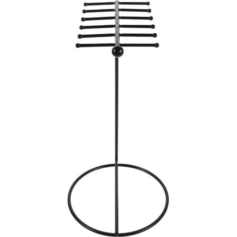 Hanging Metal Jewelry Organizer Display Stand for Necklaces, Bracelets, Earrings, and Keychains - Compact and Elegant Storage Rack for Shop or Personal Use (1/5)