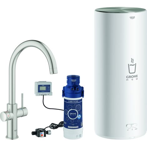 Set monomando de fregadero Grohe Red Duo, 224 mm de alcance, caño (1/4)