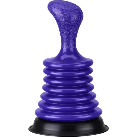 1 Ventouse Débouchage 11x18x11cm Système Pompe Haute Pression PVC Pour Évier Baignoire Douche (1/5)