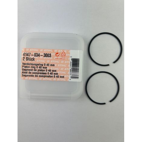 Segments de compression pour tronçonneuses modèles MS201 ORIGINAL STIHL 41470343003 (1/2)