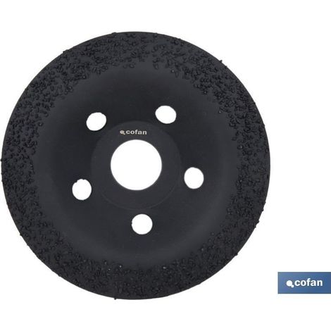 plato rectificador carburo de tungsteno multimateriales ø115 x 22,23 grano medio (1/4)