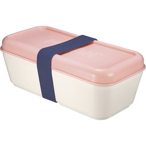 MILAN RECIPIENTE PARA ALIMENTOS RECTANGULAR 0,75L TAPA ROSA