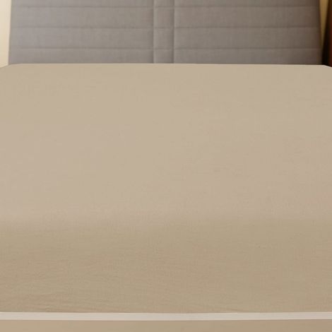 Maison Exclusive - Spannbettlaken Jersey Taupe 100x200 cm Baumwol