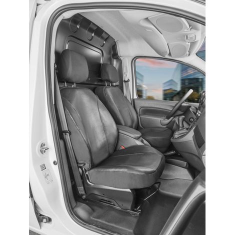 Housse de siège Transporter en simili cuir pour Mercedes-Benz Citan W415, 2 sièges simples avant (1/4)