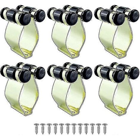Accessoires nautiques Yaju pour bateaux de pêche et yachts : supports de cannes à pêche en métal plaqué or, clips de positionnement, supports muraux et fixations murales. (1/5)
