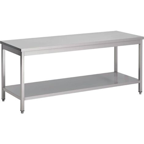 Table inox avec étagère basse (T4TT1ST6200) - Gastro M