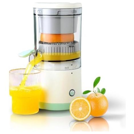 Machine à jus d\'orange multifonctionnelle Presse-agrumes électrique à 360 degrés Presse-agrumes automatique portable Séparation du jus d\'orange (1/4)
