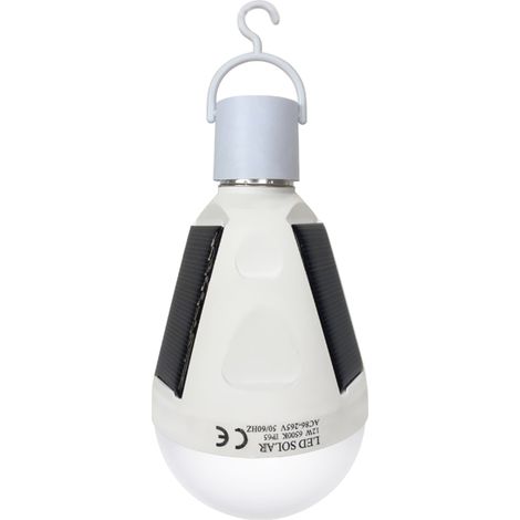 Lampe de secours LED solaire SMD5730 12W avec commande tactile, étanche IP65, rechargeable, portable, pour le camping, la randonnée, la pêche, utilisation intérieure et extérieure. (1/5)
