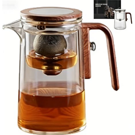 Théière 800 ml - FY720 (Transparente - 800 ml) Emballage anglais (sans logo)