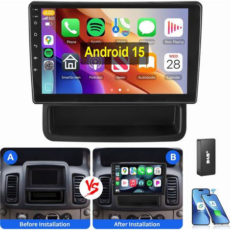 Autoradio Android 15 GPS WIFI BT pour Opel Vivaro A Renault Trafic 2010-2014 4+64G DAB (1/5)