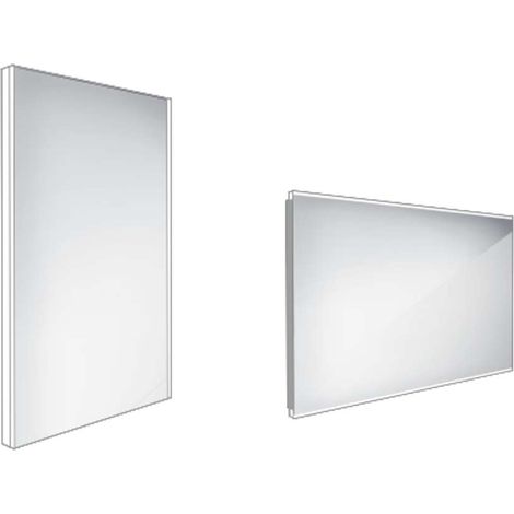 Nimco Specchi - Specchio da bagno a LED 40x60 cm, quadrato, alluminio ZP 9000 (1/5)