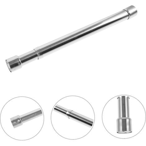 Tringle à linge extensible – Lot de 1 – Acier inoxydable – Réglable – Barre robuste multifonction – Pour armoire et balcon (1/5)
