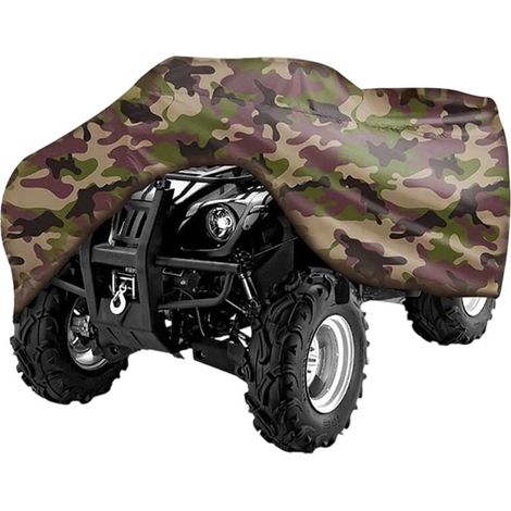 Housse de protection pour quad 190T Imperméable et anti-UV Dimensions 256×110×120CM Camouflage Installation facile (1/5)