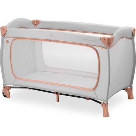 Lit de voyage - HAUCK - SLEEP N PLAY GO PLUS - 60 x 120 cm - Des la naissance - Pliable - Roulettes - Dusty Cork (1/5)