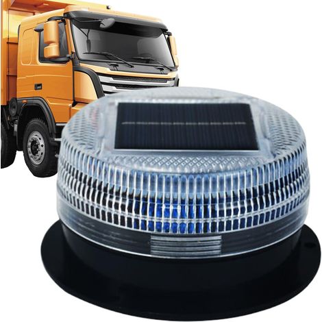 Gyrophare D'avertissement LED, Énergie Solaire Sans Fil (1/5)