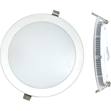 Luminaire circulaire encastré à leds 18w Lumière du jour 4000k Finition Blanco 1471840