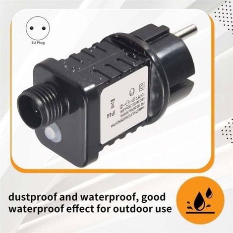 Transformateur 24V pour guirlandes lumineuses - - IP67 étanche - Usage intérieur et extérieur (1/4)