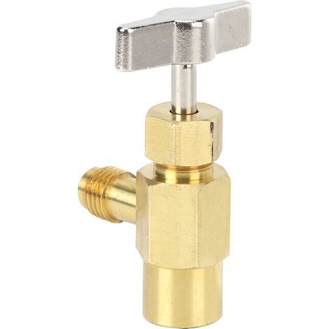 Bottle opener for R134A refrigerant – 1/2" ACME female thread – made of brass, ergonomic and leak-proof (1/3)