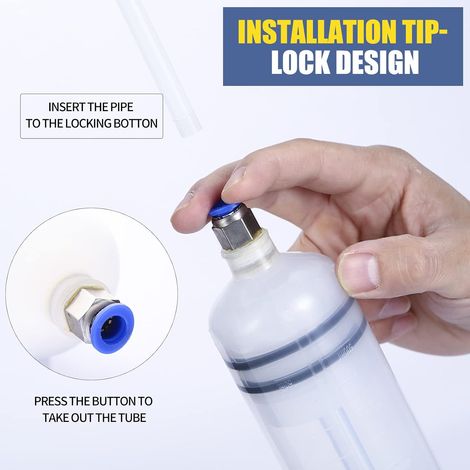 Seringue a Huile,Huile Aspiration Seringue-500CC Pompe de Transfert,Pompe D'aspiration D'huile, Huile pour Engrenages Et Extracteur De Liquide De Frein et d'antigel-Outil de Transfert de Pompe à Main (1/4)