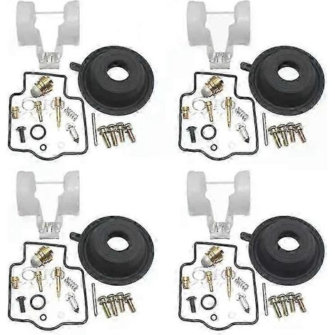 Vergaser-Reparatursatz (4-teilig) für ZX600D ZZR600D ZX ZZR 600 1990-1995 ZX600 ZZR600: Schwimmerventilsitz, Vakuummembran. (1/4)