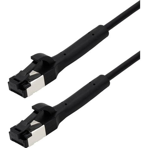 MaxTrack Cable de Connexion Cat8.1 avec connecteur flexible - TI42-3L, connexion fiable pour les réseaux de à haut débit, cable LAN, parfait pour de armoire de serveur, de commutateur de réseau et rou (1/5)