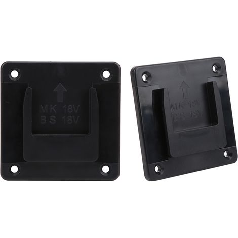 Lot de 2 supports muraux de rangement pour outils électriques Makita 18V (noir) (1/5)