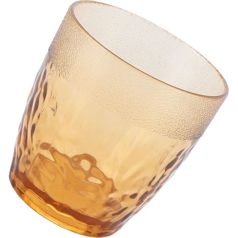 Gobelet à eau en acrylique transparent, chope à bière en polycarbonate, verre anti-chute pour restaurants, bars, fêtes et famille (cuivre) (1/5)